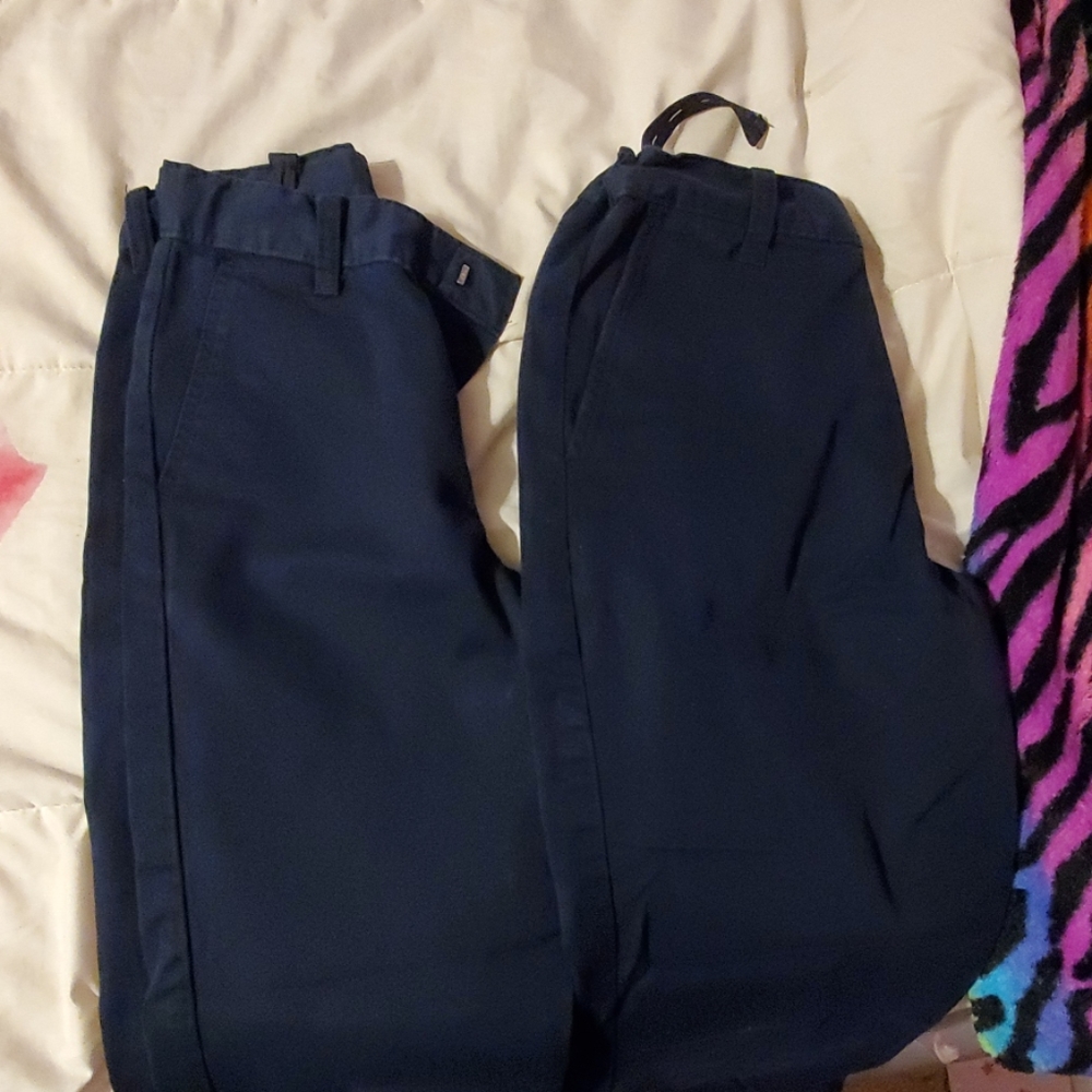 TWO PAIR navy uniform pants